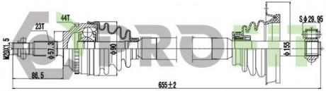 Полуось PROFIT 2730-0594 (фото 1)