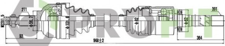 Полуось PROFIT 2730-0872