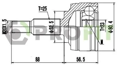 ШРУС PROFIT 2710-1728 (фото 1)