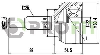 ШРУС PROFIT 2710-1523