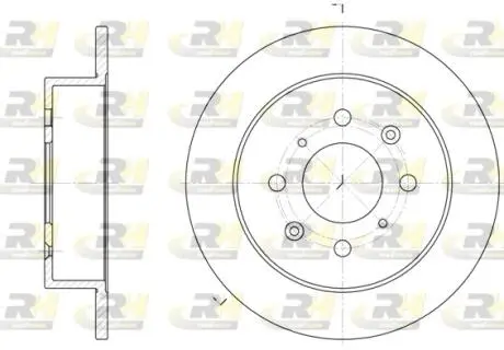 Тормозной диск ROADHOUSE 6521.00