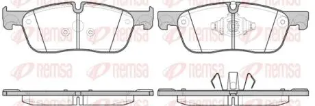 Колодки тормозные дисковые REMSA 1633.10