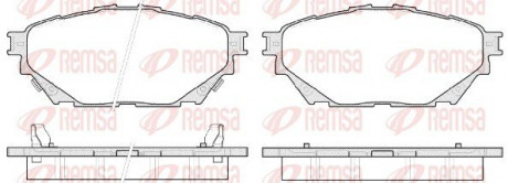 Колодки тормозные дисковые REMSA 1544.04 (фото 1)