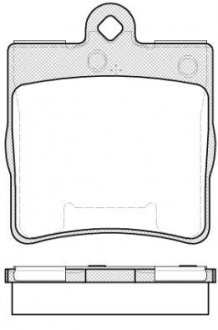 Колодки тормозные дисковые REMSA 0678.10 (фото 1)