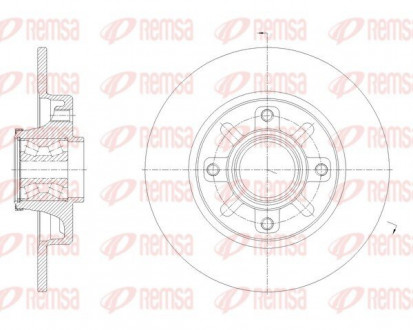 Диск тормозной REMSA 62137.20