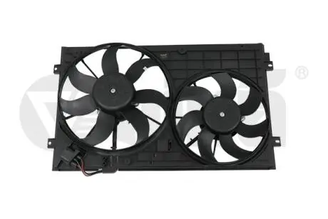 Дифузор вентилятора з двома вентиляторами 200W+150W із блоком управління VW Tour VIKA 91210547801