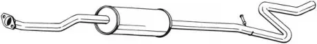 Глушитель средняя часть CITROEN C3 (02-11) (287-089) BOSAL 287089