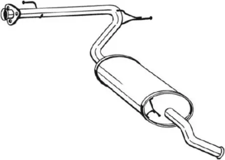 Глушник задня частина CITROEN Jumper (01-06), FIAT Ducato (01-06), PEUGEOT BOXE BOSAL 281093