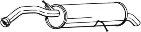 Глушник задня частина CITROEN C4 (08-11), PEUGEOT 308 (07-14) (135-093) BOSAL 135093