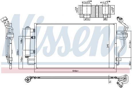 Радиатор кондиционера First Fit NISSENS 940583 (фото 1)