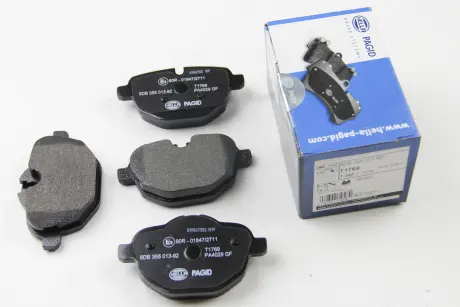 Колодки тормозные дисковые комплект; задн. / BMW 5 F10 2009-2016, G30 2016>, X3 F25 2010-2017, G01 20 HELLA 8DB355013921