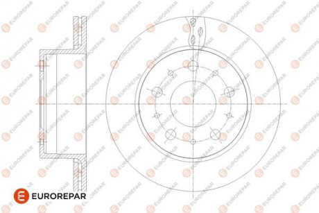 Диск тормозной задний Jamper3-Boxer3 DIAM 300 EP 22 05,12,2013- Eurorepar 1676014480