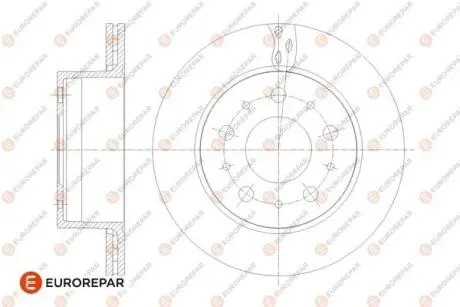 Диск тормозной задний Jamper3-Boxer3 DIAM 300 EP 22 05,12,2013- Eurorepar 1676014480