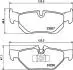 Тормозные колодки зад. BMW 3(E90)/1(E81) 04-13 (ATE) (123x43,6x17,3) HELLA 8DB355011-301 (фото 4)