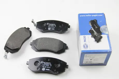 Тормозные колодки перед. Subaru Impreza 02-/Forester 02- (akebono) HELLA 8DB355010-211 (фото 1)