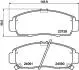 Тормозные колодки перед. Honda Accord 91-03/HR-V 99- (sumitomo) HELLA 8DB355009-771 (фото 4)