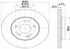 Тормозной диск перед. E220-300 W124 93-95 (284x22) HELLA 8DD355100-941 (фото 4)