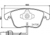 Тормозные колодки дисковые комплект; передняя. 8DB355013861