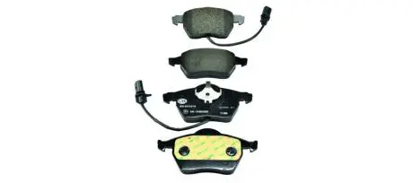 Тормозные колодки дисковые комплект; передняя. HELLA 8DB355010731