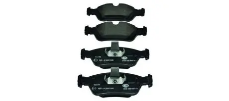 Тормозные колодки дисковые комплект; передняя. HELLA 8DB355008741