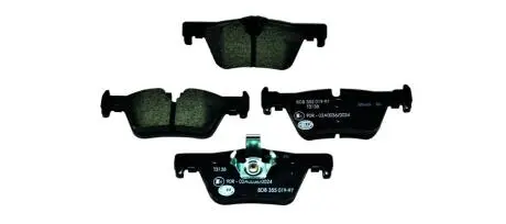 Колодки тормозные дисковые комплект; задн. HELLA 8DB355019971