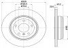 Гальмівний диск зад. E60/E61 01-10 Pro HELLA 8DD355109-941 (фото 4)