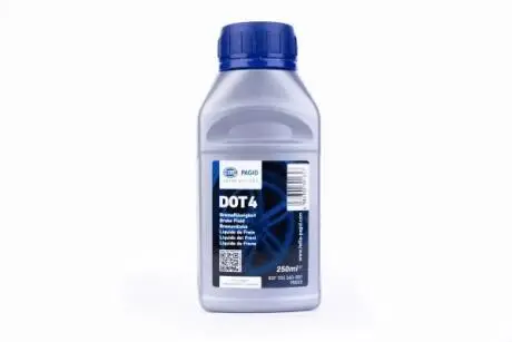 Гальмівна рідина DOT4 (0,25L) HELLA 8DF355360-001 (фото 1)