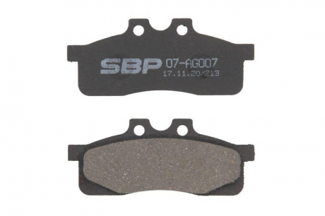 Гальмівні колодки, дискові Sbp 07AG007