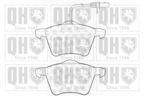 Колодки тормозные к-т Quinton hazell BP1199