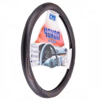 Чехол руля 16113L/BB0261 L черный (прошит коричневой нитью)) ELIT UNI B0261 L/F 16113L