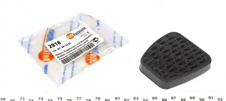 Накладка педали AUTOTECHTEILE 100 2918