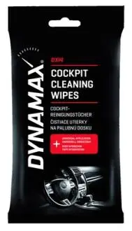 Вологі серветки для очищення пластика DXI4 COCKPIT CLEANING WIPES (24шт) Dynamax 618504