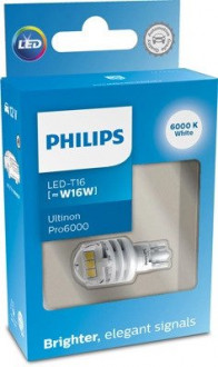 Автолампа Ultinon Pro6000 W16W прозрачная PHILIPS 11067CU60X1