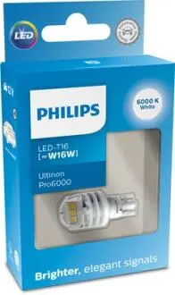 Автолампа Ultinon Pro6000 W16W прозрачная PHILIPS 11067CU60X1 (фото 1)
