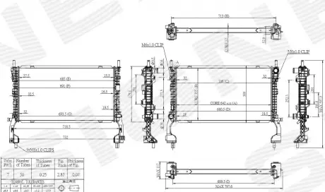 Радиатор FORD MUSTANG, 15 - 17 Signeda RAFD37162A