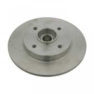 CITROEN Диск тормозной задн (c подш, с кольцом ABS) Citroen C3,C4 Peugeot 207,307 (249*9) FEBI 27201