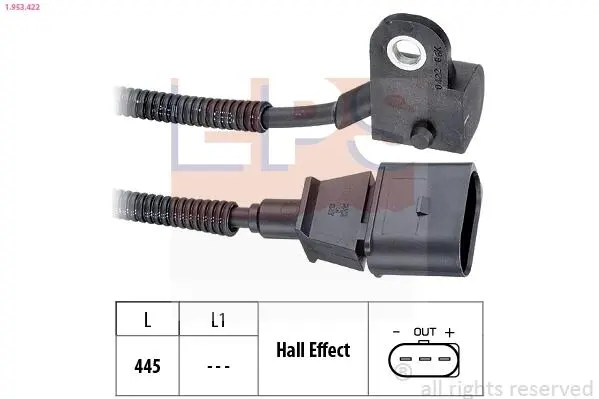 EPS VW Датчик оборотов двигателя Sharan,T5,Colf,Polo,Skoda Fabia,Roomster,Seat 1.9SDI,TDI 00- Eps 1.953.422 (фото 1)