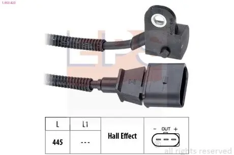 EPS VW Датчик оборотов двигателя Sharan,T5,Colf,Polo,Skoda Fabia,Roomster,Seat 1.9SDI,TDI 00- Eps 1.953.422