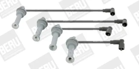 Провода высокого напряжения Focus -08, Fiesta -08, Fusion 02-, Mondeo 1.6Ti-VCT 07-. BERU ZEF1628