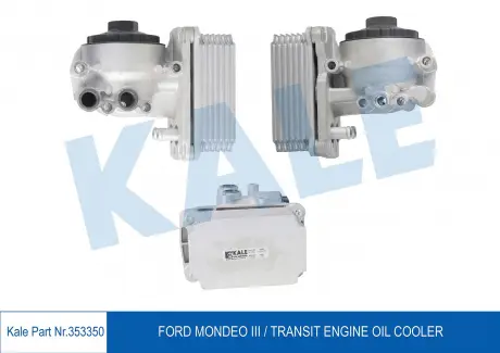 KALE FORD Масляный радиатор Mondeo III,Transit 2.2/2.4TDCi 00-,LandRover Defender,Jaguar KALE OTO RADYATOR 353350