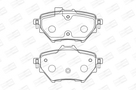 Колодки тормозные дисковые CITRON BERLINGO (ER_, EC_) 18- CHAMPION 573605CH
