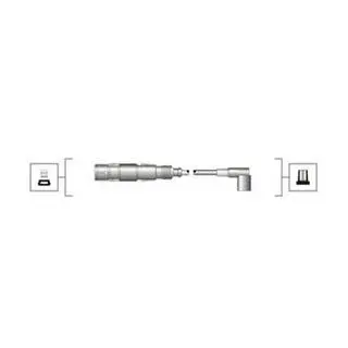 Высоковольтные провода AUDI A3, A4, VW BORA, GOLF, PASSAT, TOURAN MAGNETI MARELLI MSQ0111