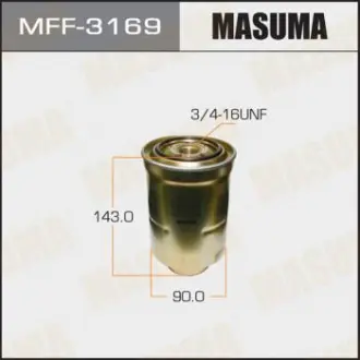 Фільтр паливний Mitsubishi L 200 (08-), Pajero (07-), Pajero Sport (09-15)/ Toy Masuma MFF3169