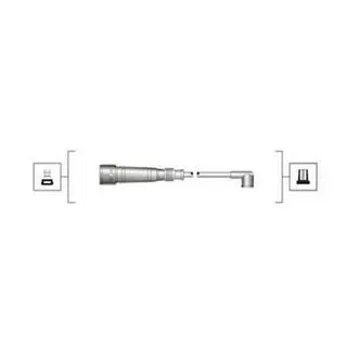 Комплект высоковольтных проводов EQ AUDI 2.0, 2.2 [941319170055] MAGNETI MARELLI MSQ0055