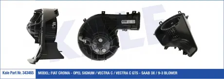 KALE OPEL Вентилятор салона с автом.кондиц. Signum,Vectra C 02-,Fiar Croma 05- KALE OTO RADYATOR 343465
