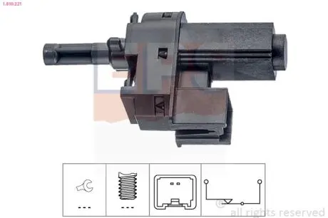 EPS FORD Выключатель STOP-сигналов B/C/S-Max, Fiesta, Focus, Mondeo, Kuga, 02- Eps 1.810.221