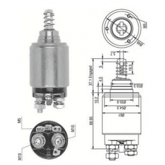 Втягивающее реле стартера OPEL KHD CASE STEYR [940113050252] MAGNETI MARELLI AME0252