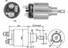 Втягивающее реле стартера VW OPEL SEAT SKODA [940113050435] MAGNETI MARELLI AME0435 (фото 1)