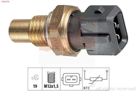 DAEWOO Датчик температуры воды Nubira 1.6I 16V 99-,Chevrolet Tacuma Eps 1.830.270