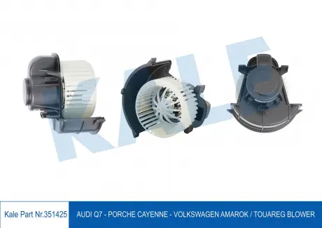 KALE VW Вентилятор салона Audi Q7,Amarok,Touareg,Porsche Cayenne 02- KALE OTO RADYATOR 351425